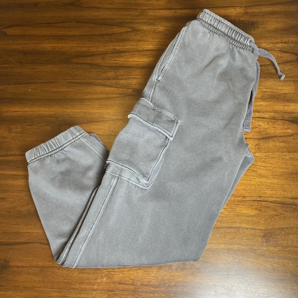 Aeropostale Gray Cargo Jogger Sweatpants Style 3543 Size XS Pockets Soft Campus